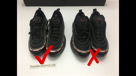 nike air max 97 undefeated fake vs real|undefeated 97s.